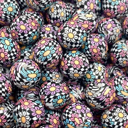 Let The Good Times Roll Printed Silicone Beads