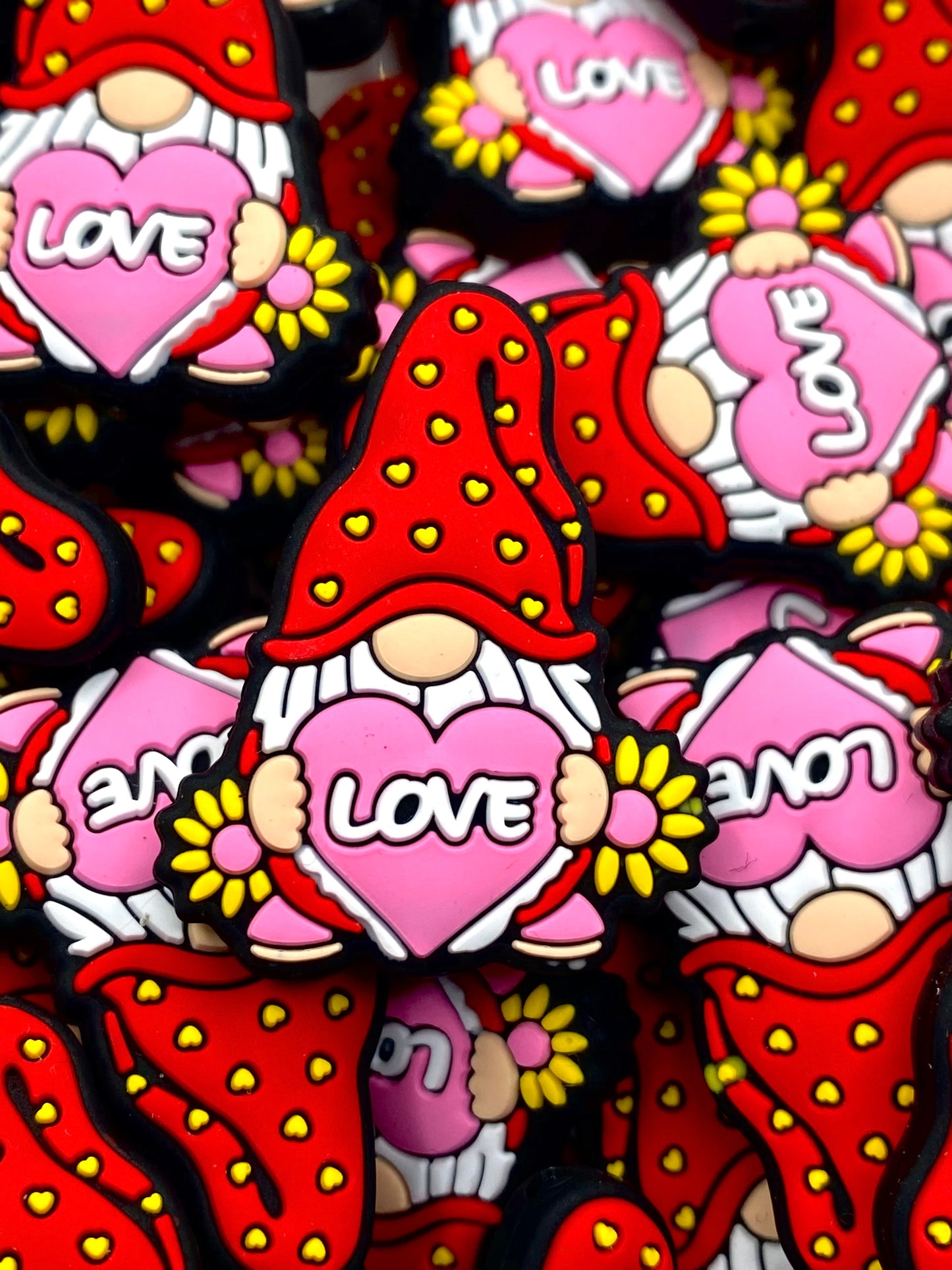 Love You Like Gnome Other Silicone Focal Beads