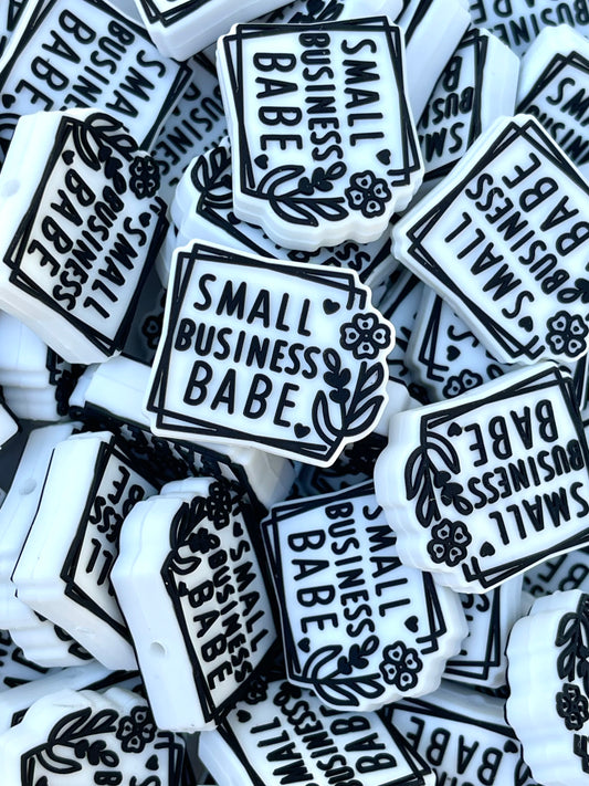 Small Business Babe Silicone Focal Beads | Small Business Beads