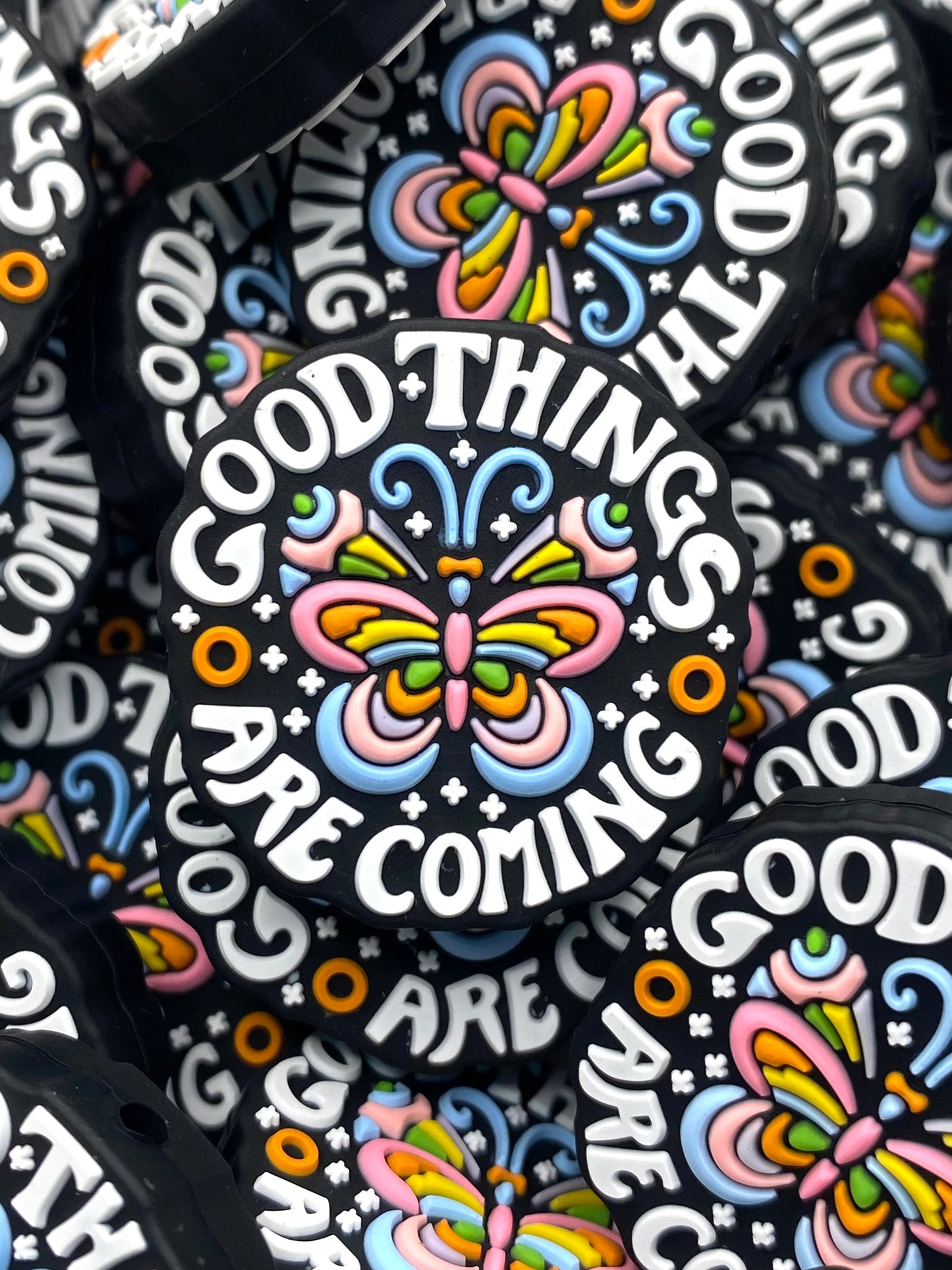 Good Things Are Coming Silicone Focal Beads