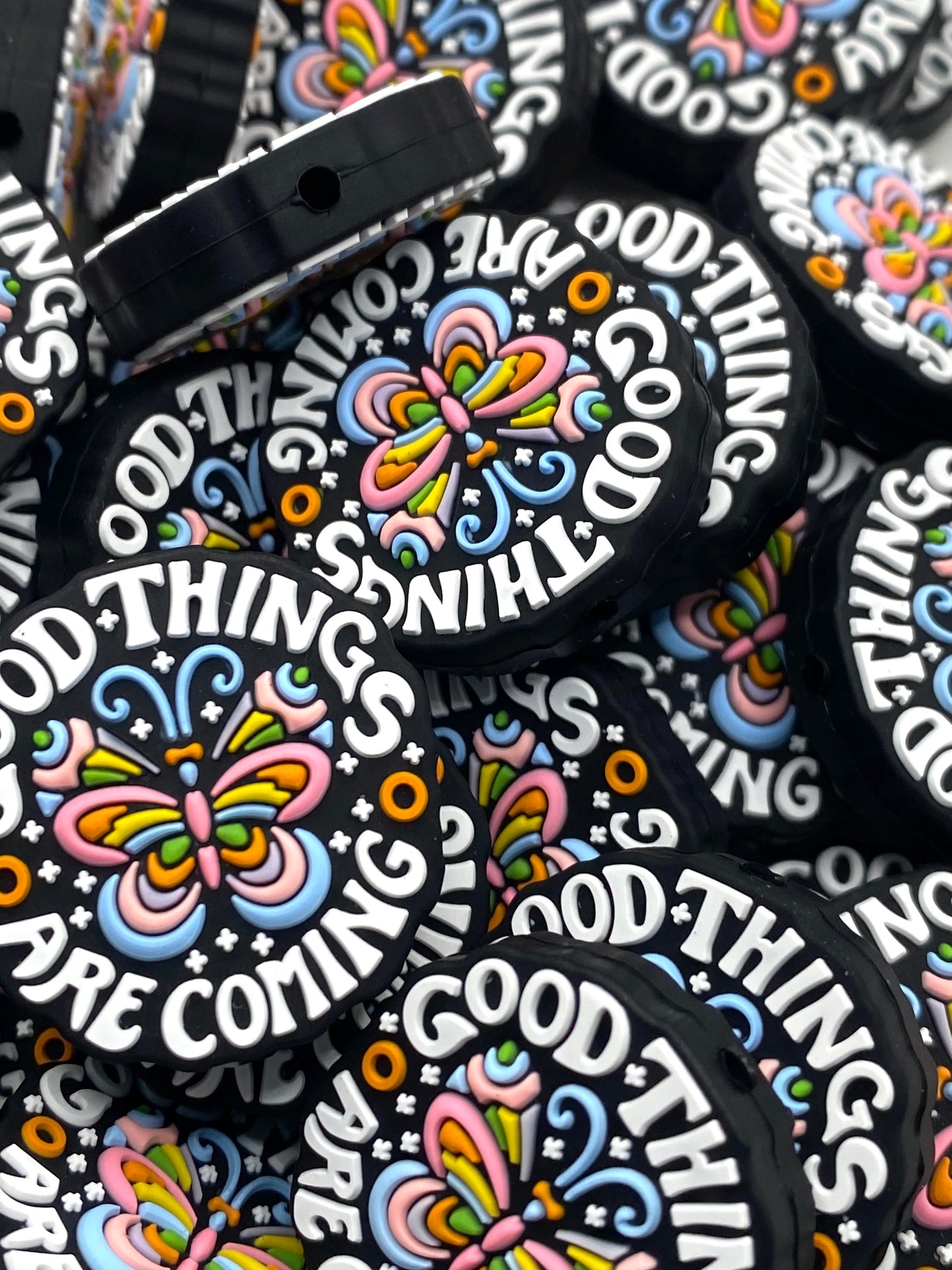 Good Things Are Coming Silicone Focal Beads