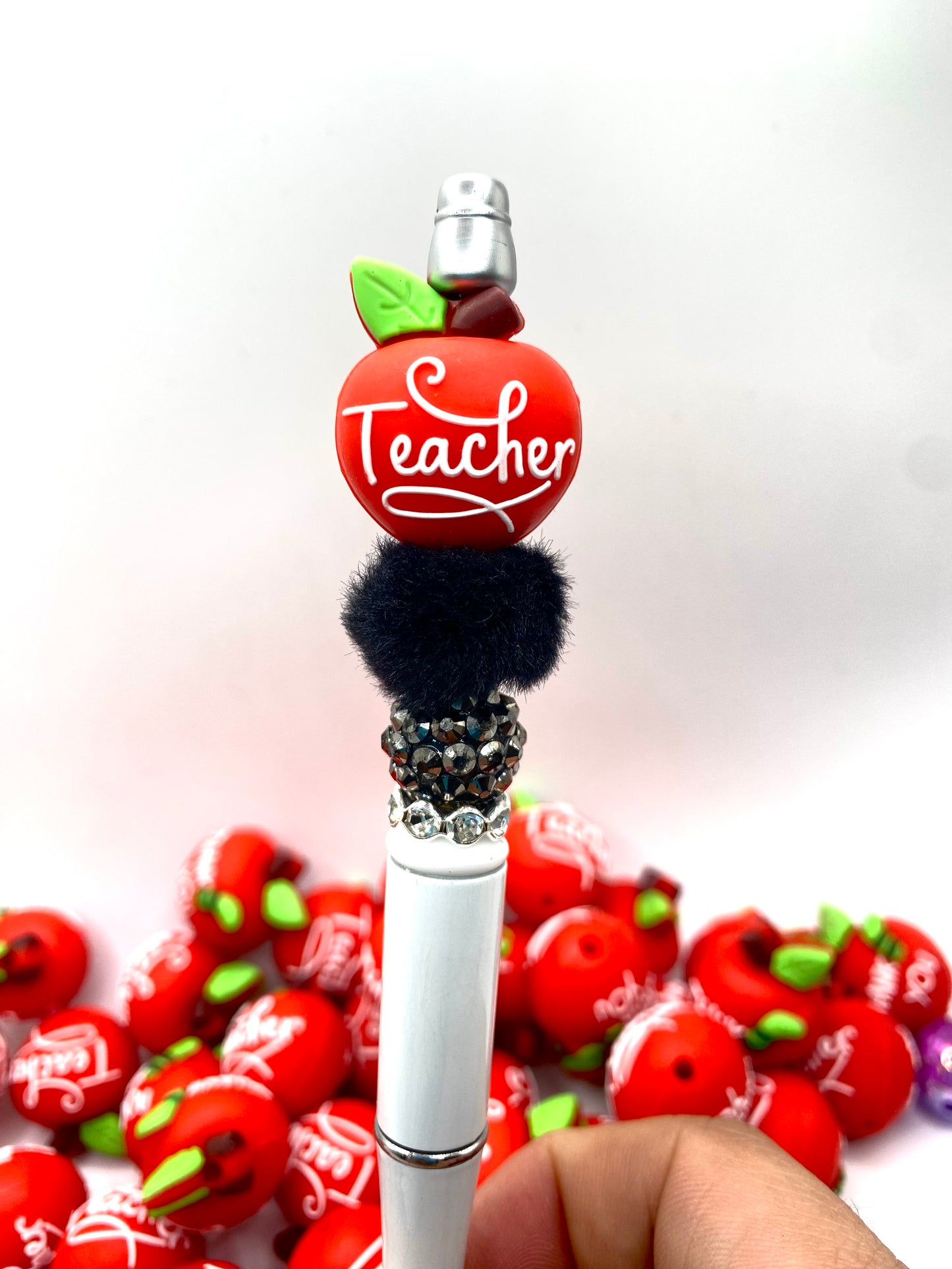 Thank You Teacher 3D Silicone Focal Beads