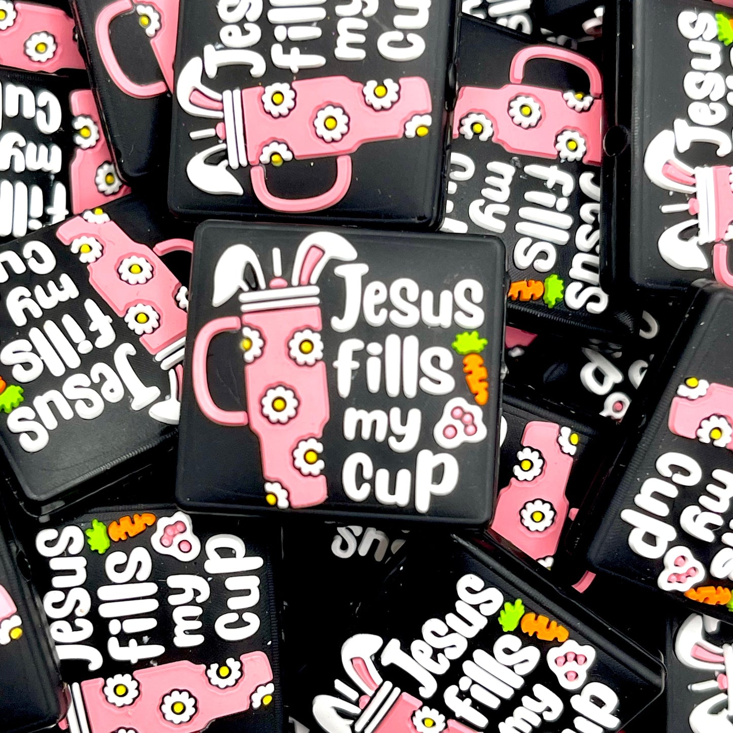 Jesus Fills My Cup 5.0 Silicone Focal Beads