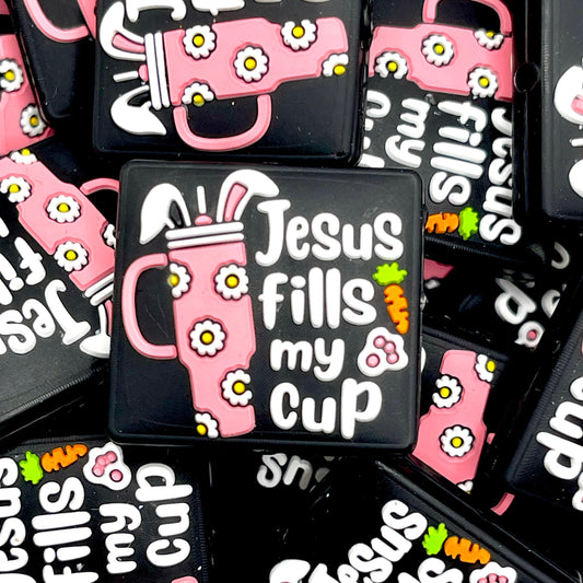 Jesus Fills My Cup 5.0 Silicone Focal Beads