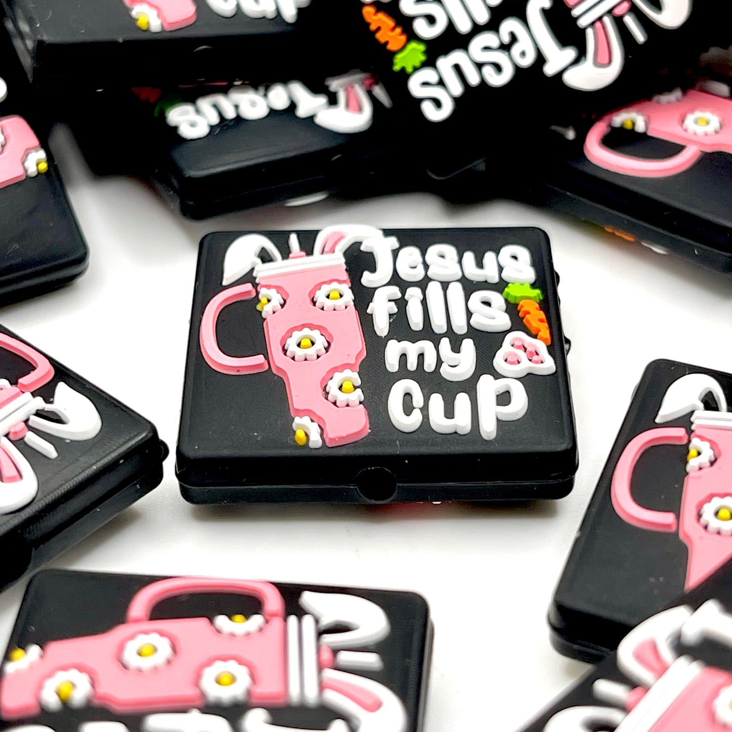 Jesus Fills My Cup 5.0 Silicone Focal Beads