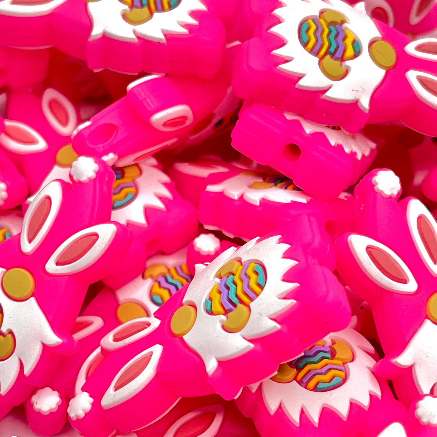 Pink Easter Vibes Silicone Focal Beads