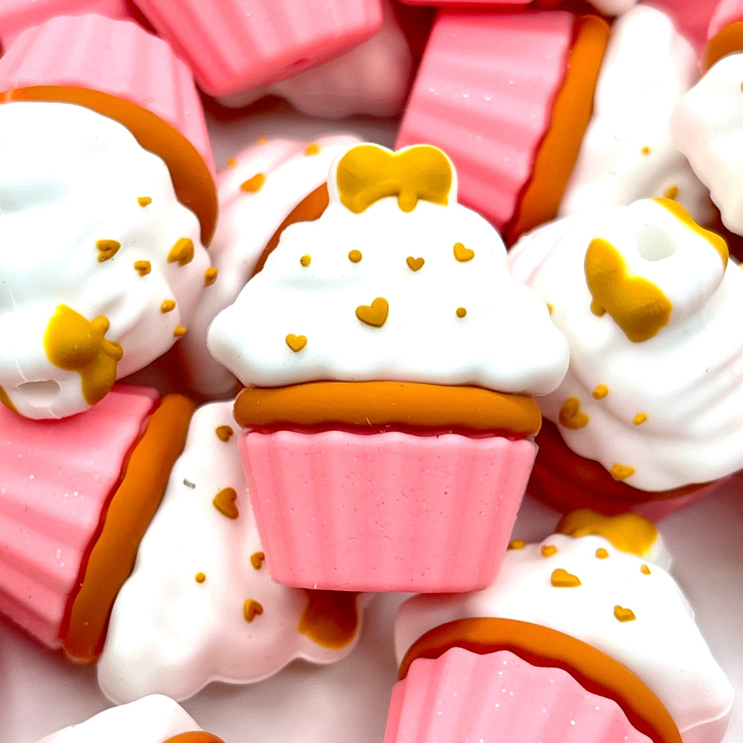 Cupcake Cutie 2.0 3D Silicone Focal Beads