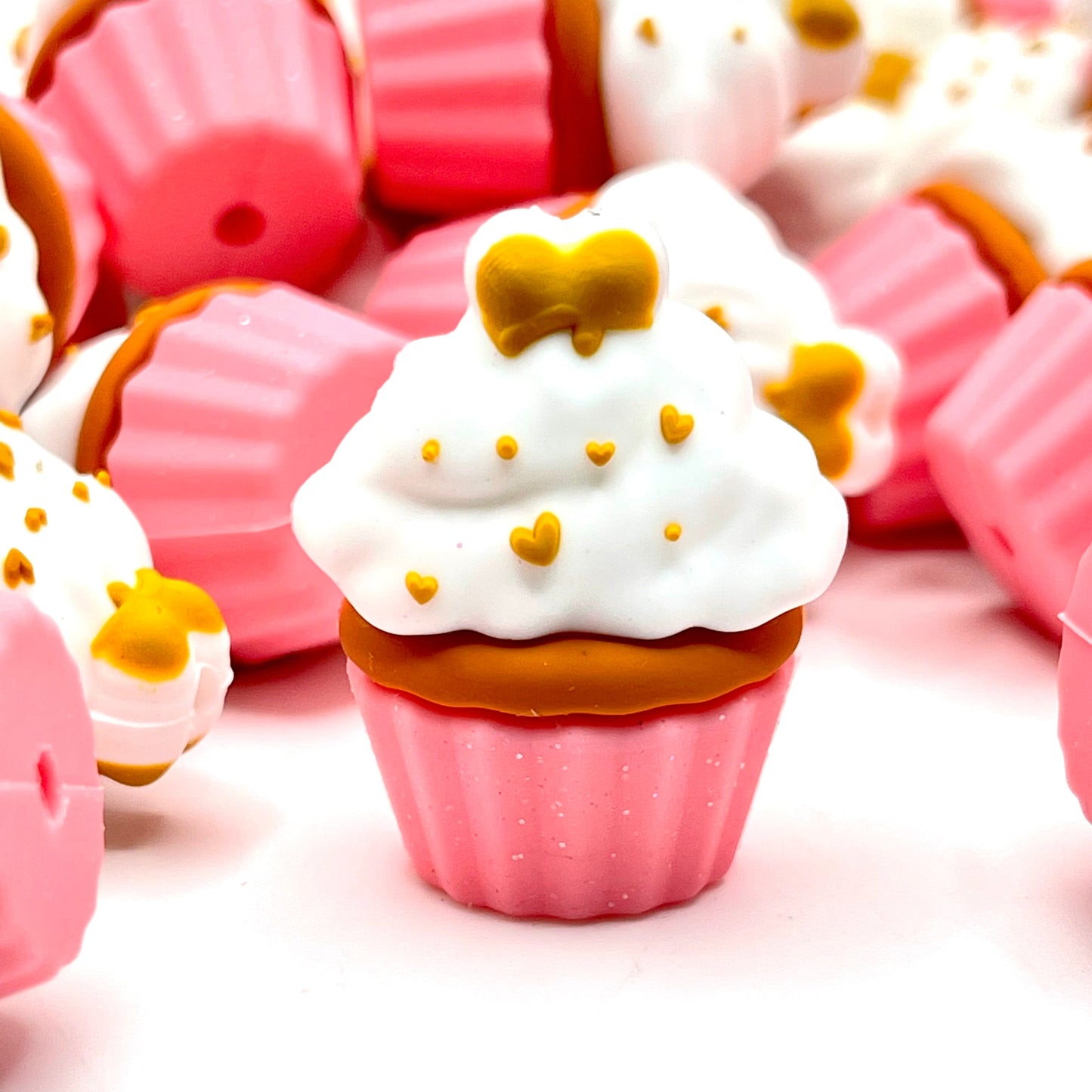Cupcake Cutie 2.0 3D Silicone Focal Beads