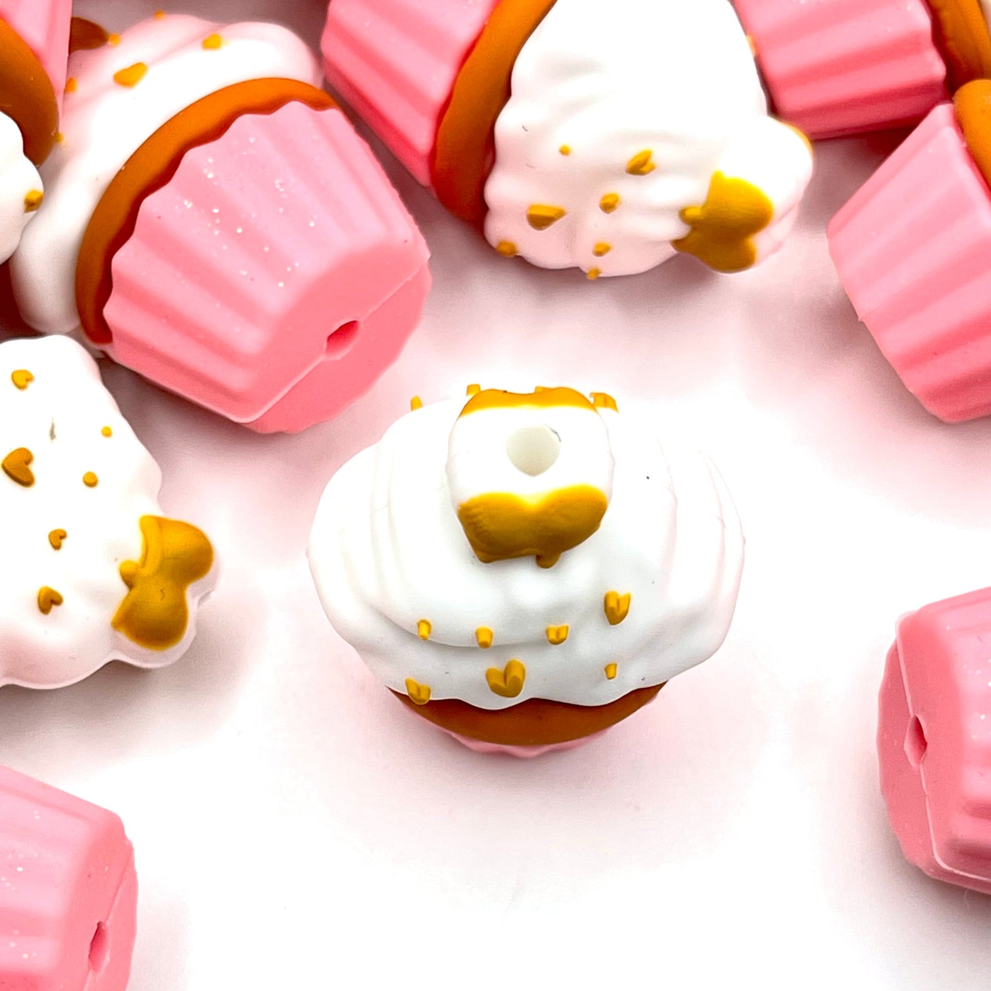 Cupcake Cutie 2.0 3D Silicone Focal Beads
