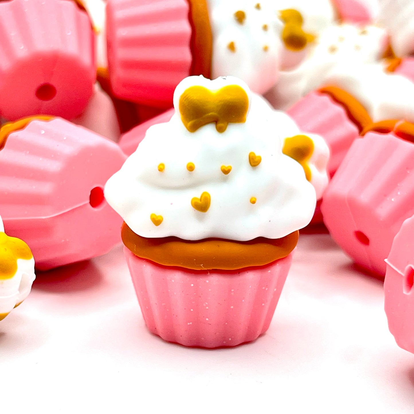 Cupcake Cutie 2.0 3D Silicone Focal Beads