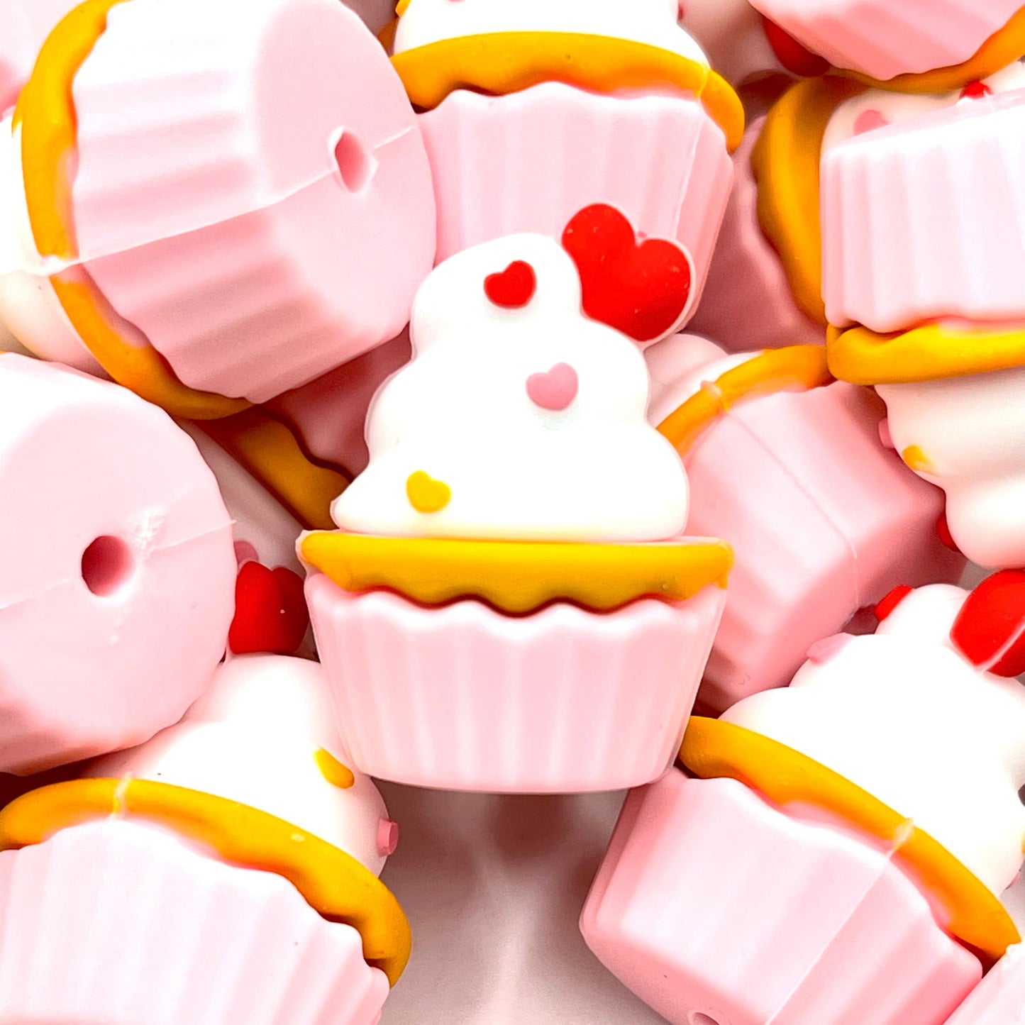 Cupcake Cutie 3D Silicone Focal Beads