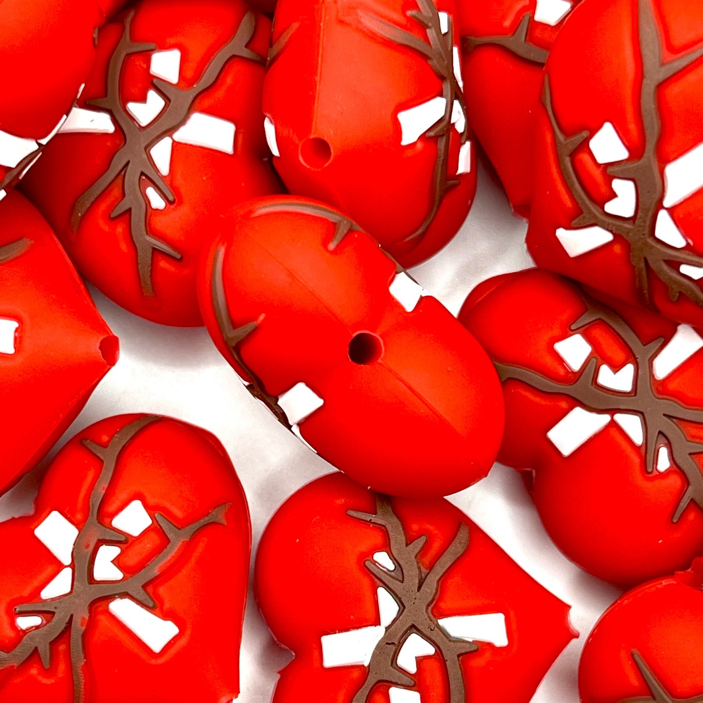 Trust His Heart 3D Silicone Focal Beads