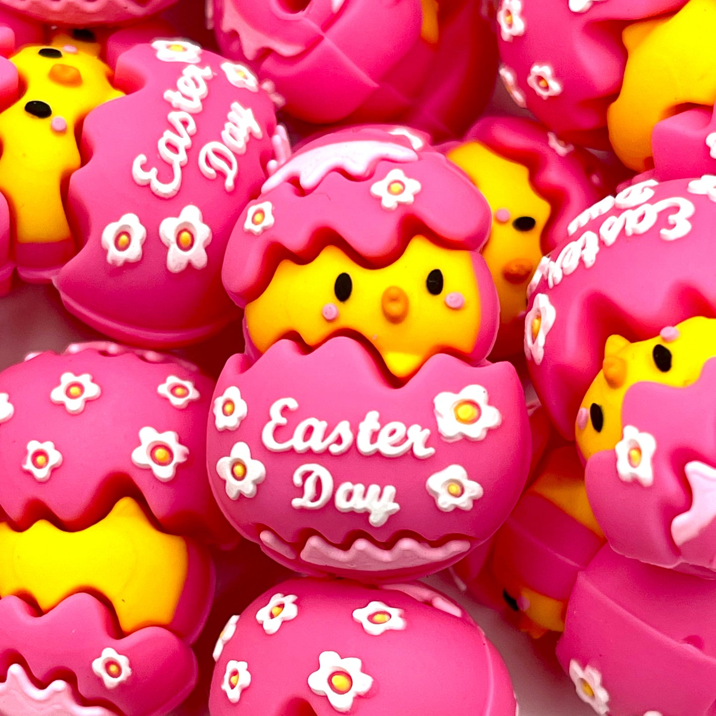 One Cute Chick 3D Silicone Focal Beads