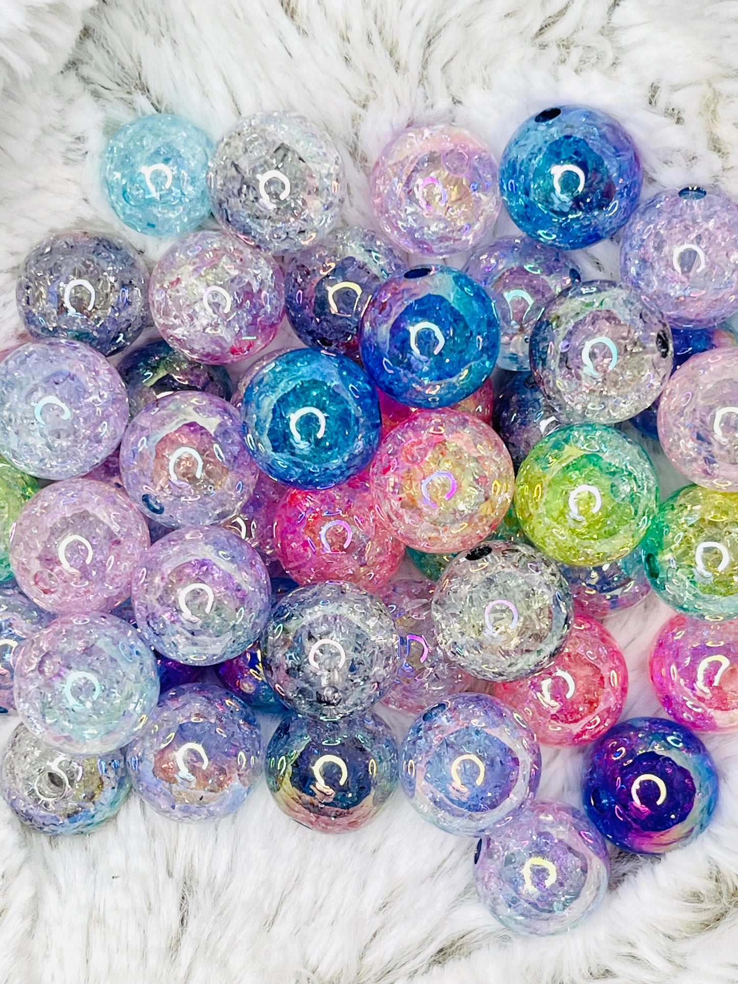 Crystal Ball Acrylic Beads