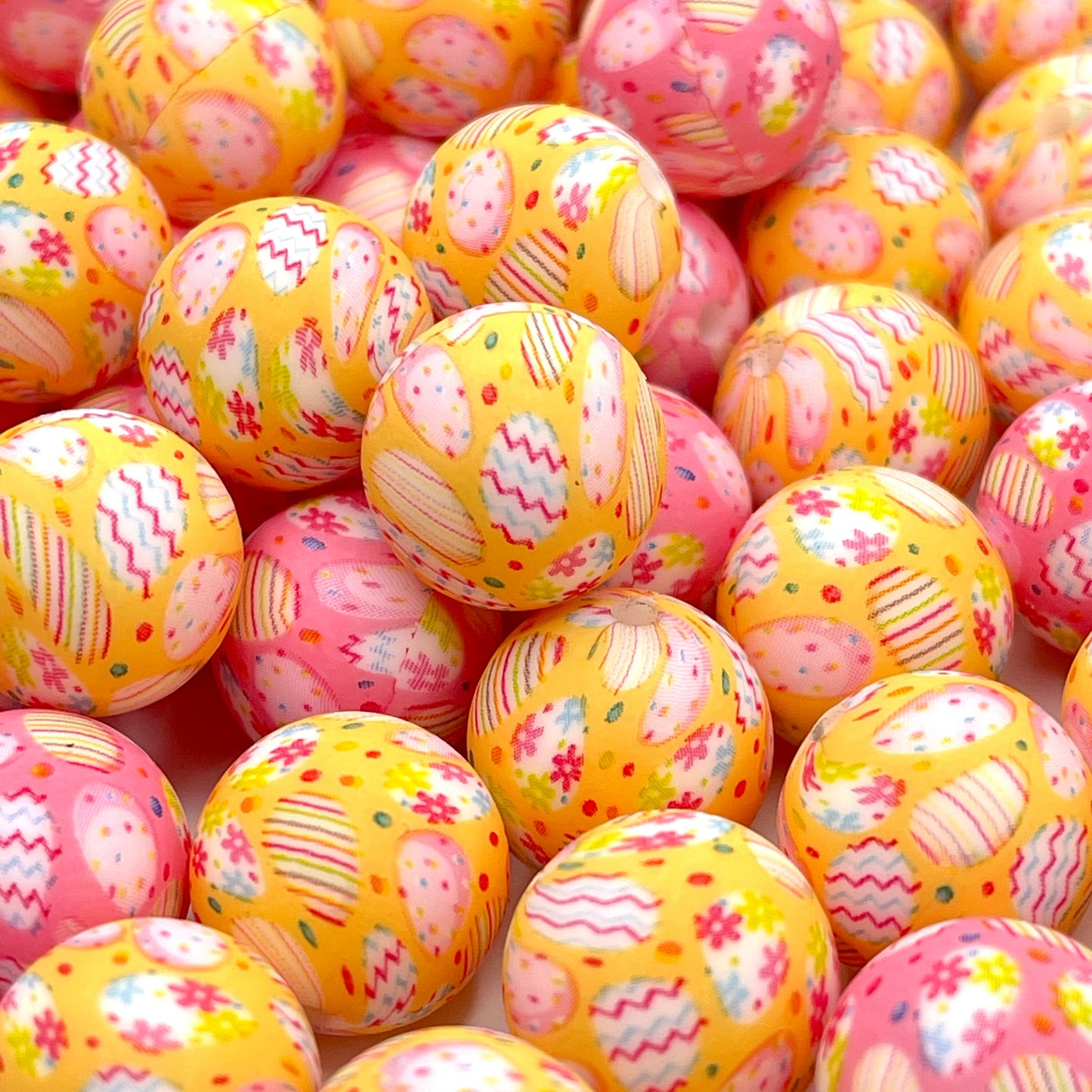 Easter Egg Haul Printed Silicone Beads