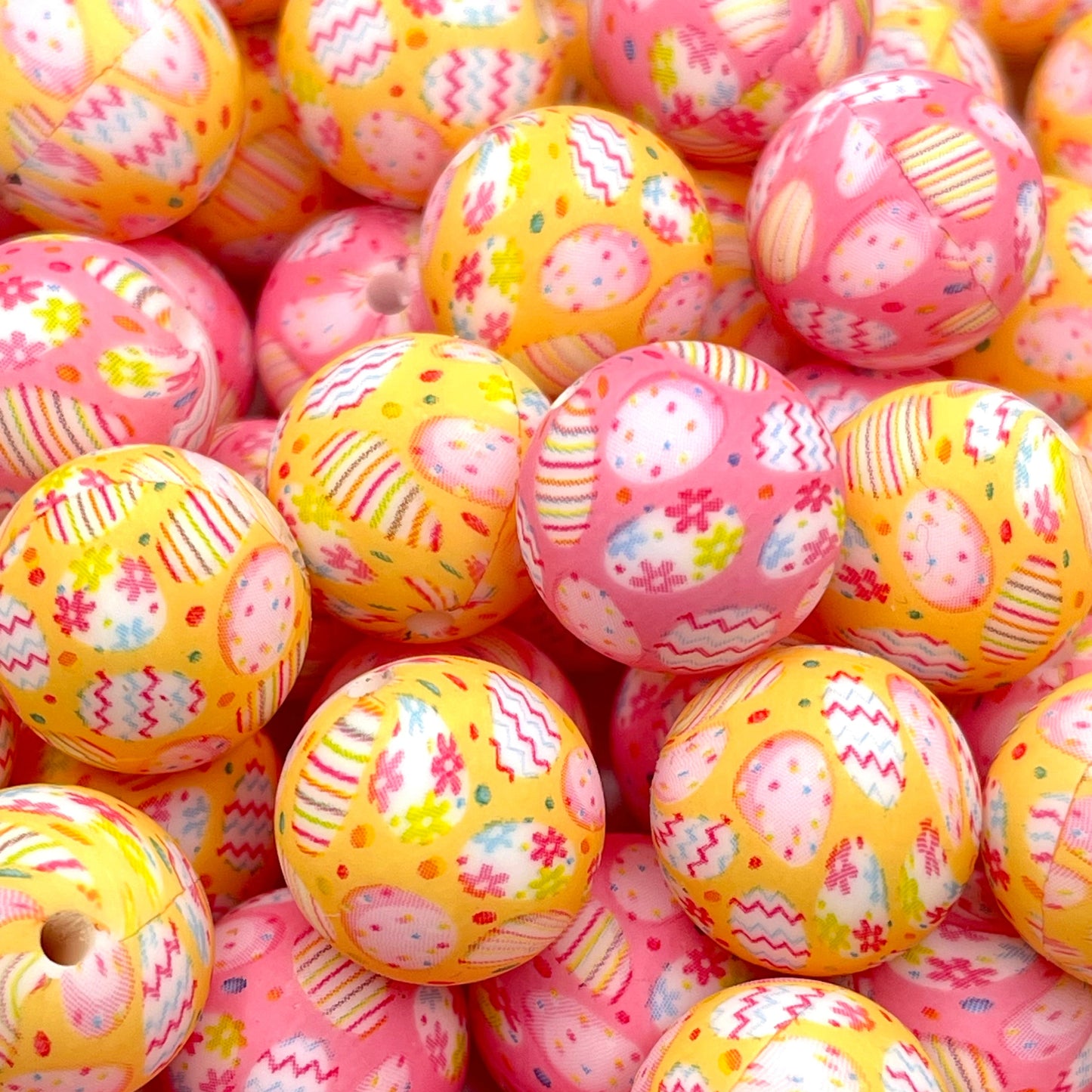 Easter Egg Haul Printed Silicone Beads
