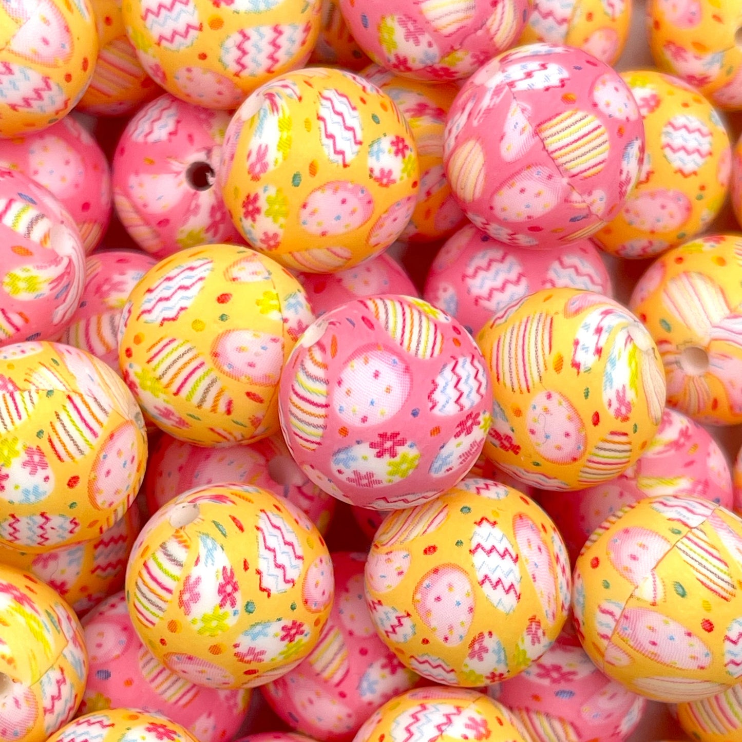 Easter Egg Haul Printed Silicone Beads