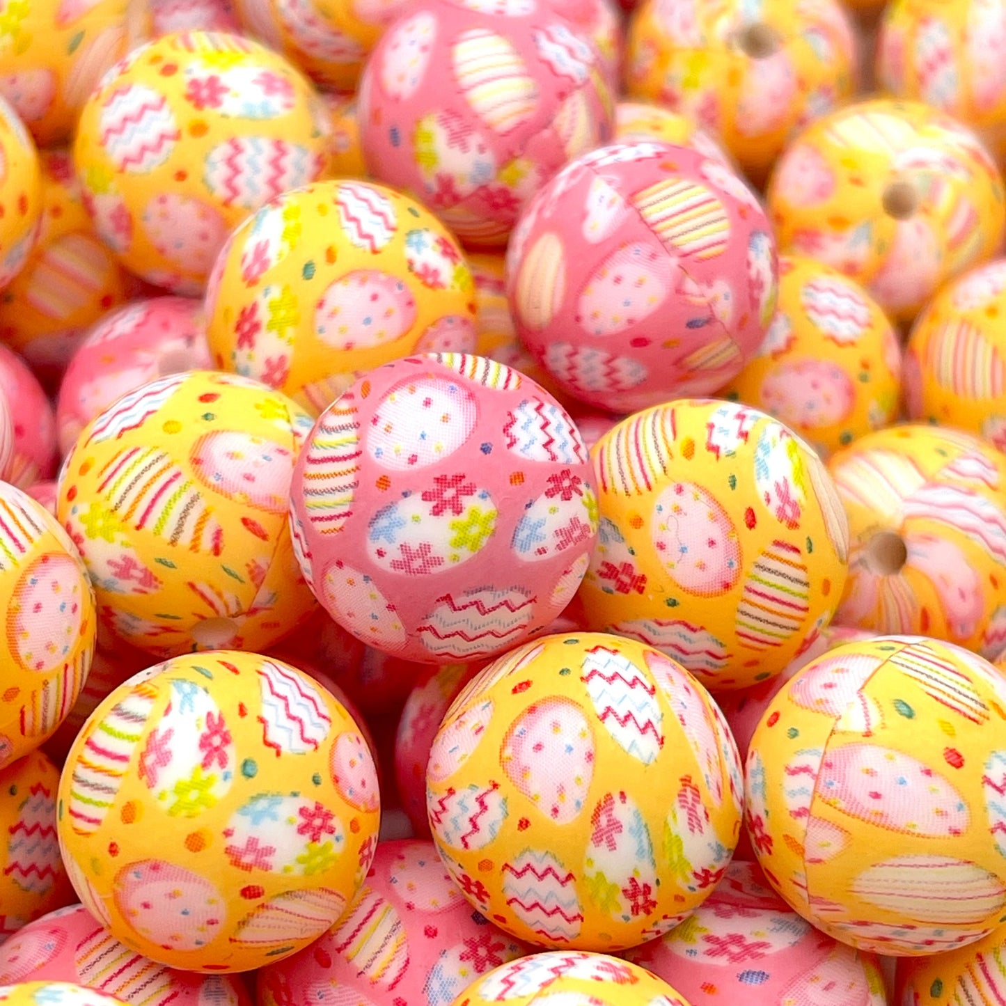 Easter Egg Haul Printed Silicone Beads