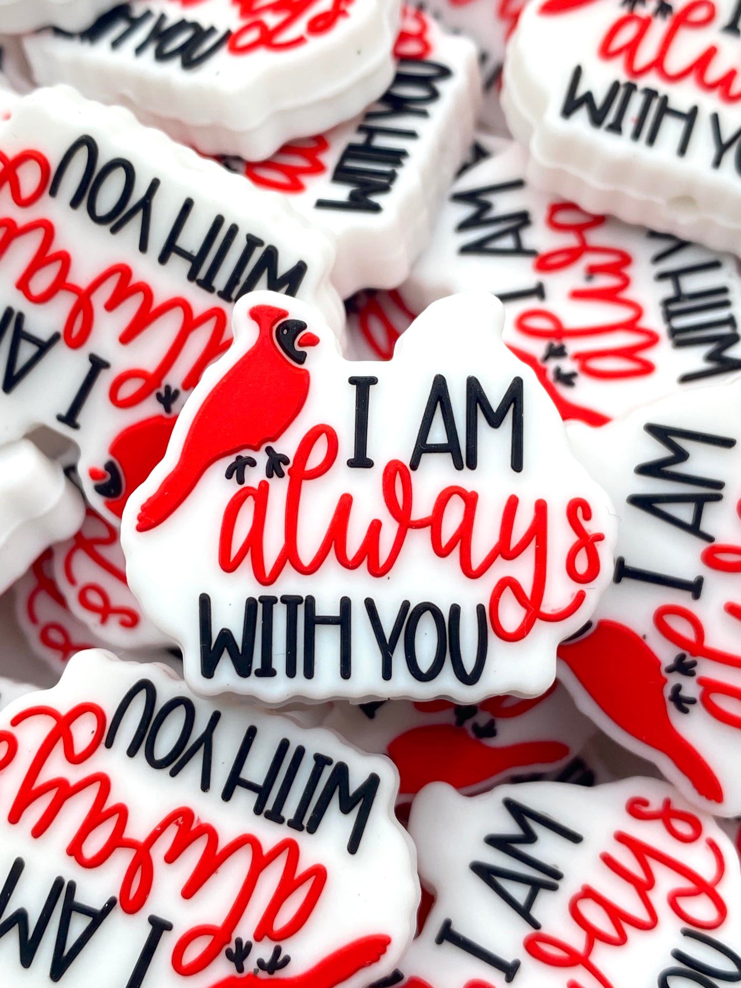 I'm Always With You Silicone Focal Beads