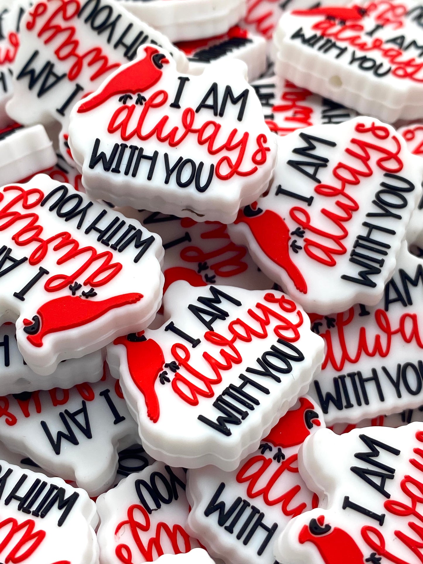 I'm Always With You Silicone Focal Beads