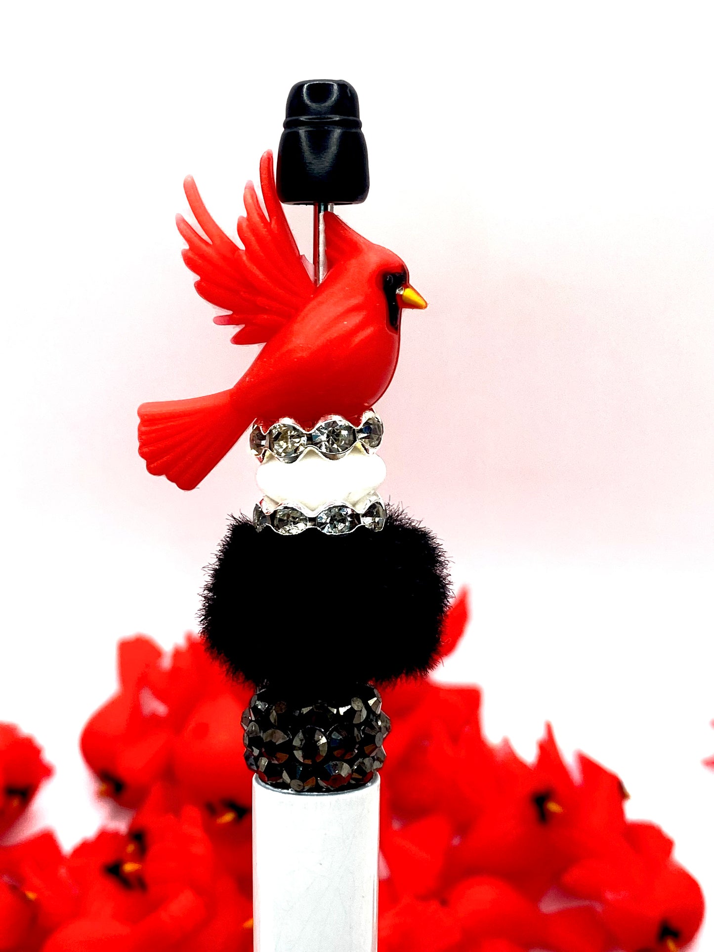 Cardinals Appears When Angels Are Near 3D Silicone Focal Beads