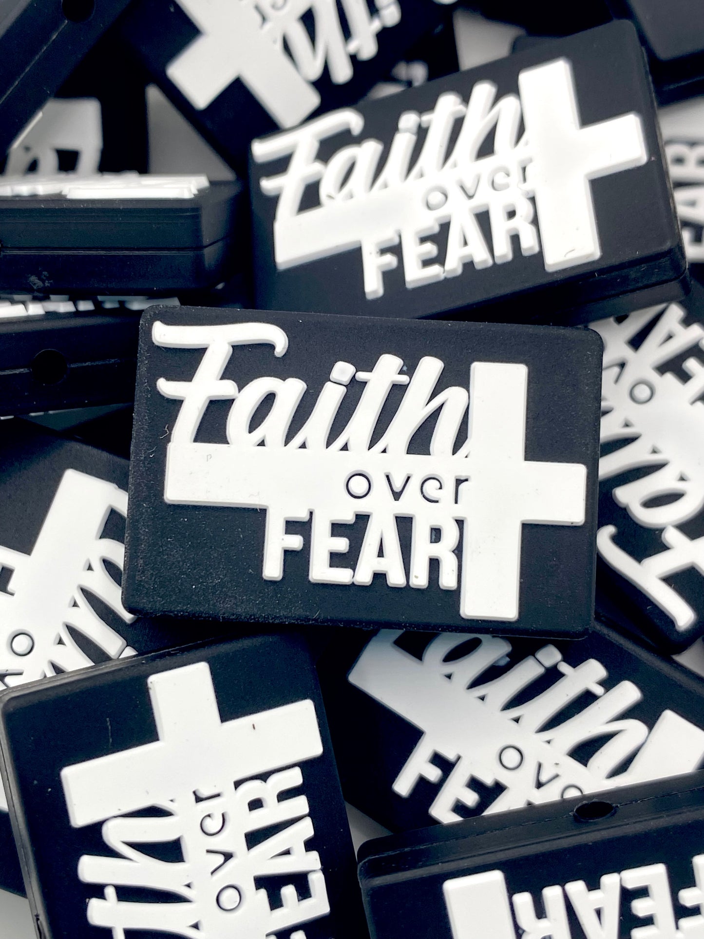 Faith Over Fear Silicone Focal Beads