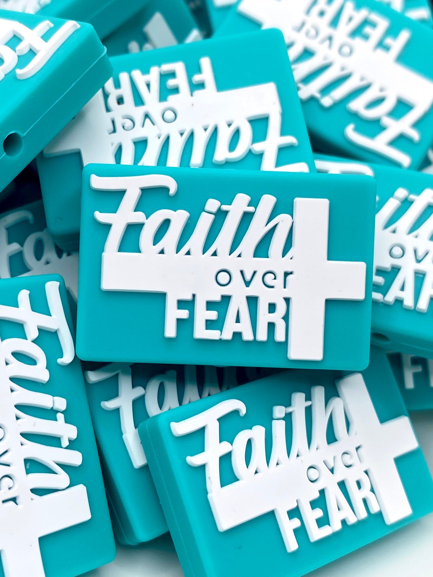 Faith Over Fear Silicone Focal Beads