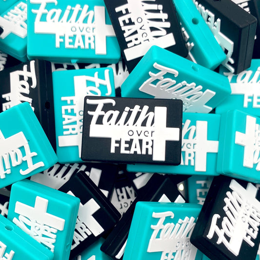 Faith Over Fear Silicone Focal Beads