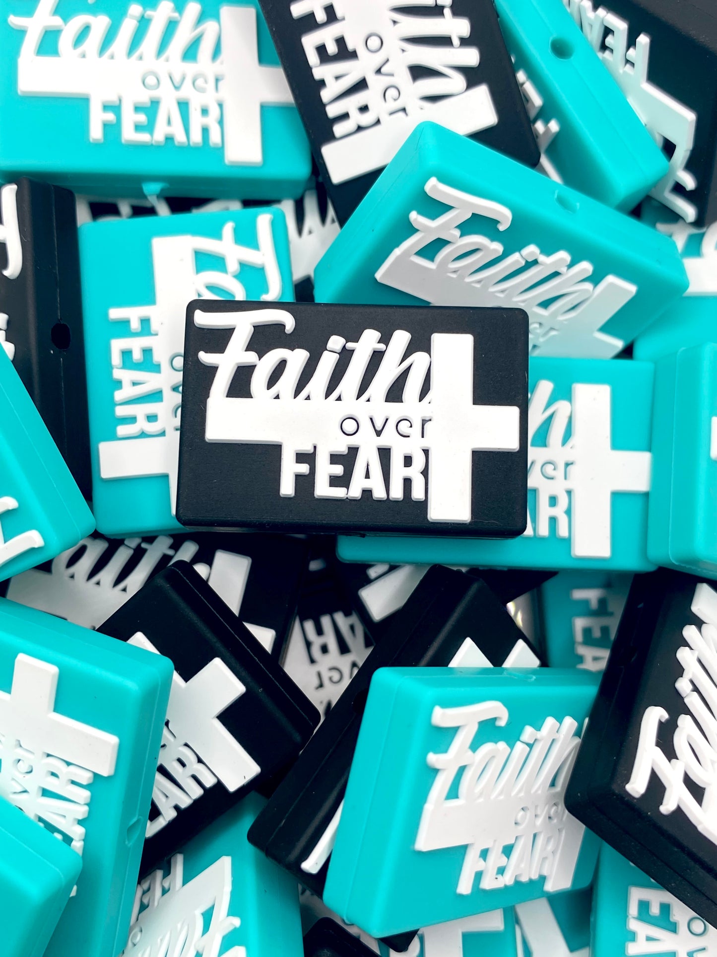 Faith Over Fear Silicone Focal Beads