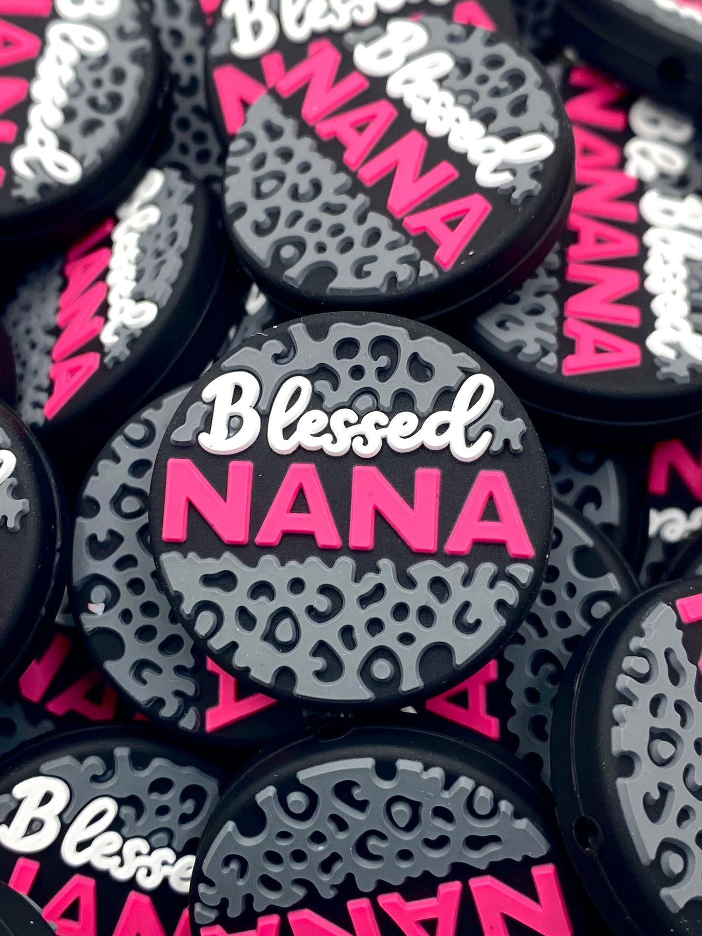 Blessed Nana Silicone Focal Beads