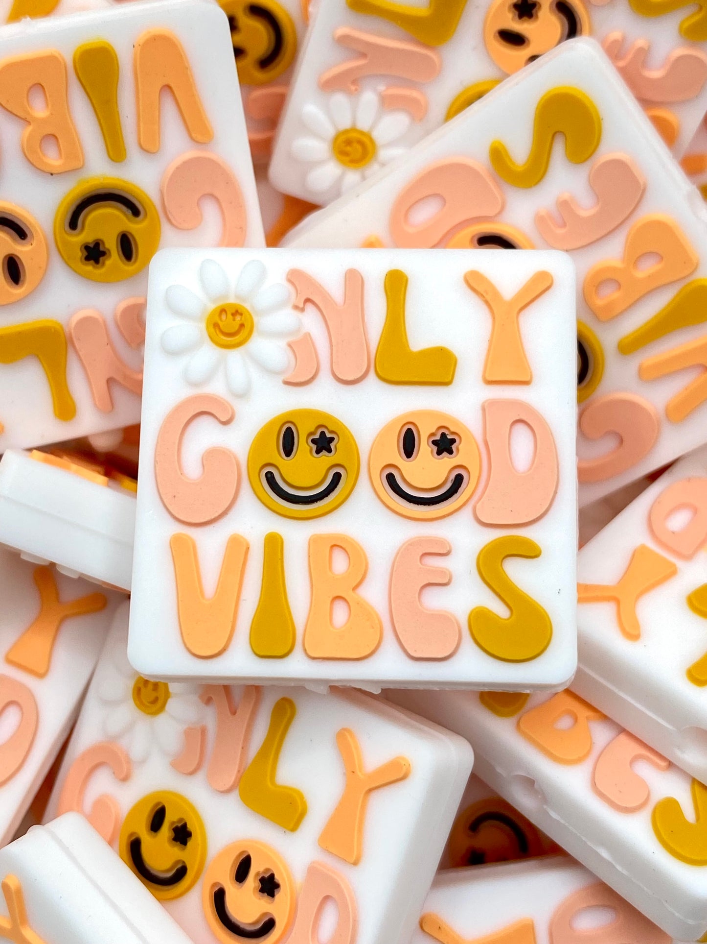 Only Good Vibes Silicone Focal Beads