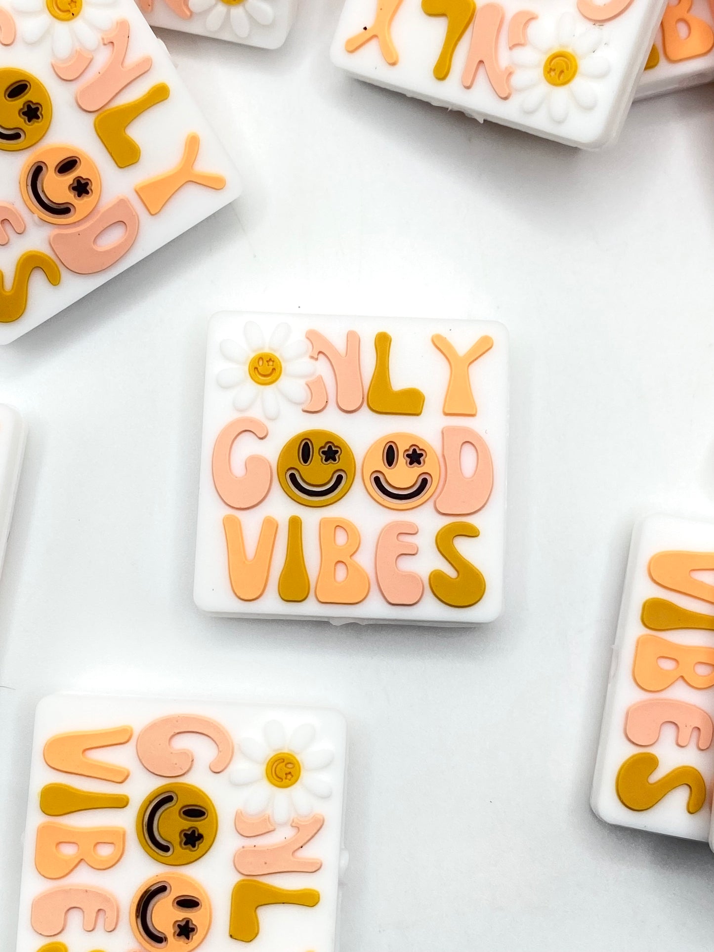 Only Good Vibes Silicone Focal Beads