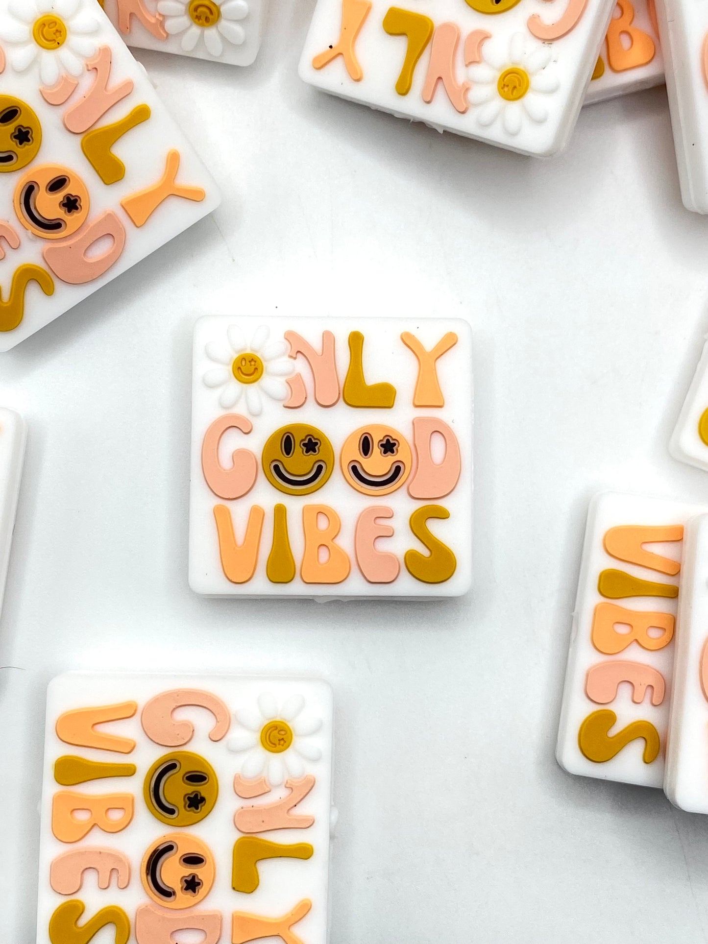 Only Good Vibes Silicone Focal Beads