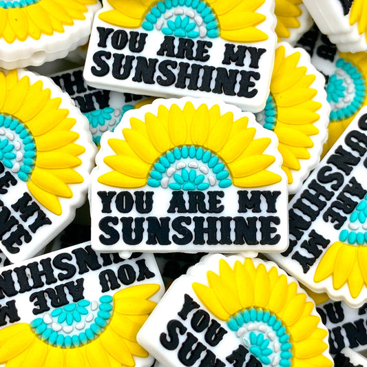 You Are My Sunshine Silicone Focal Beads