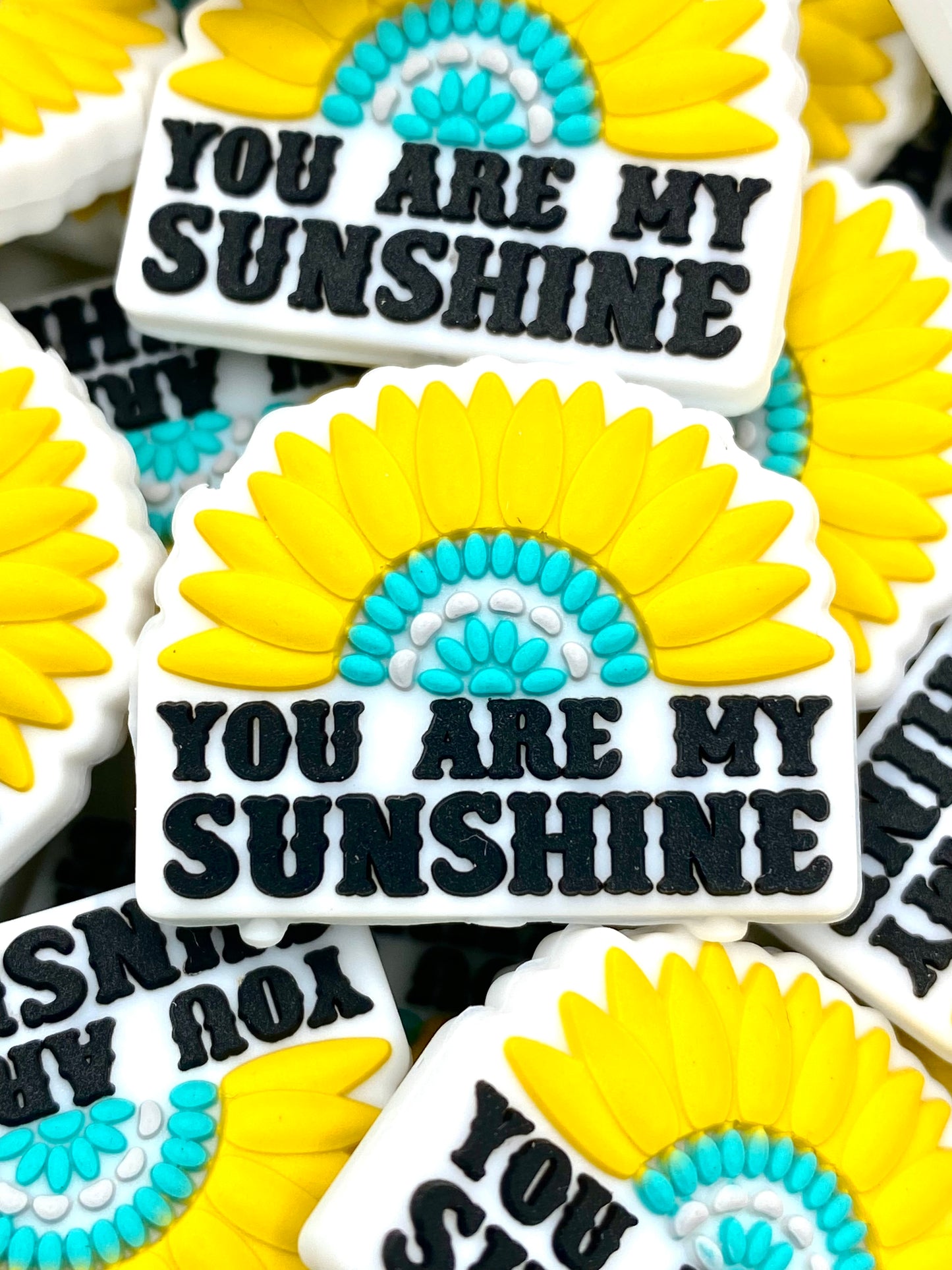 You Are My Sunshine Silicone Focal Beads