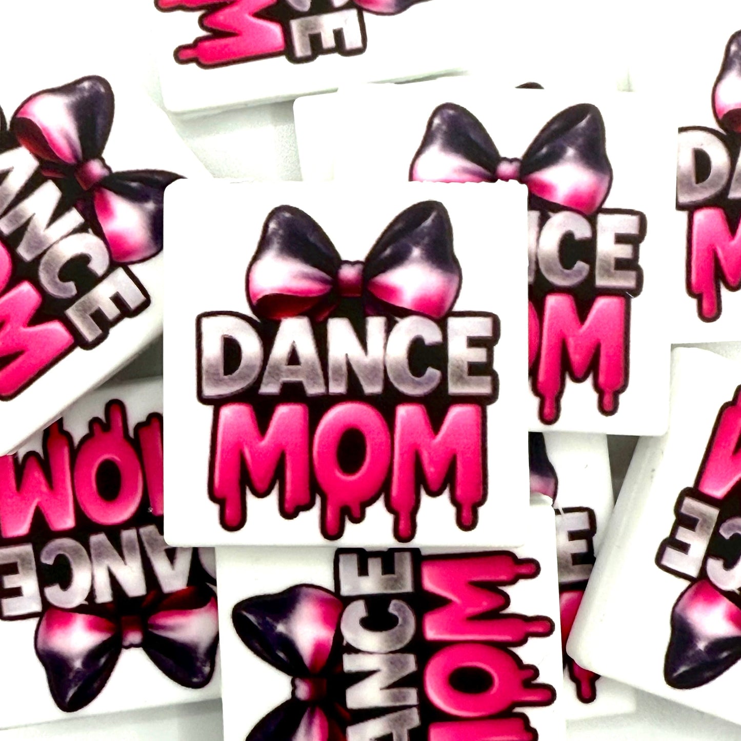 Dance Mom Printed Silicone Focal Beads - ECB Exclusive