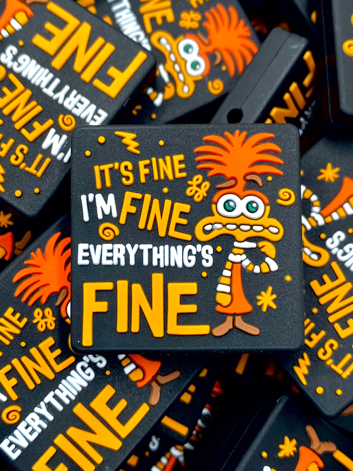 It's Fine, I'm Fine, Everything's Fine 2.0 Silicone Focal Beads