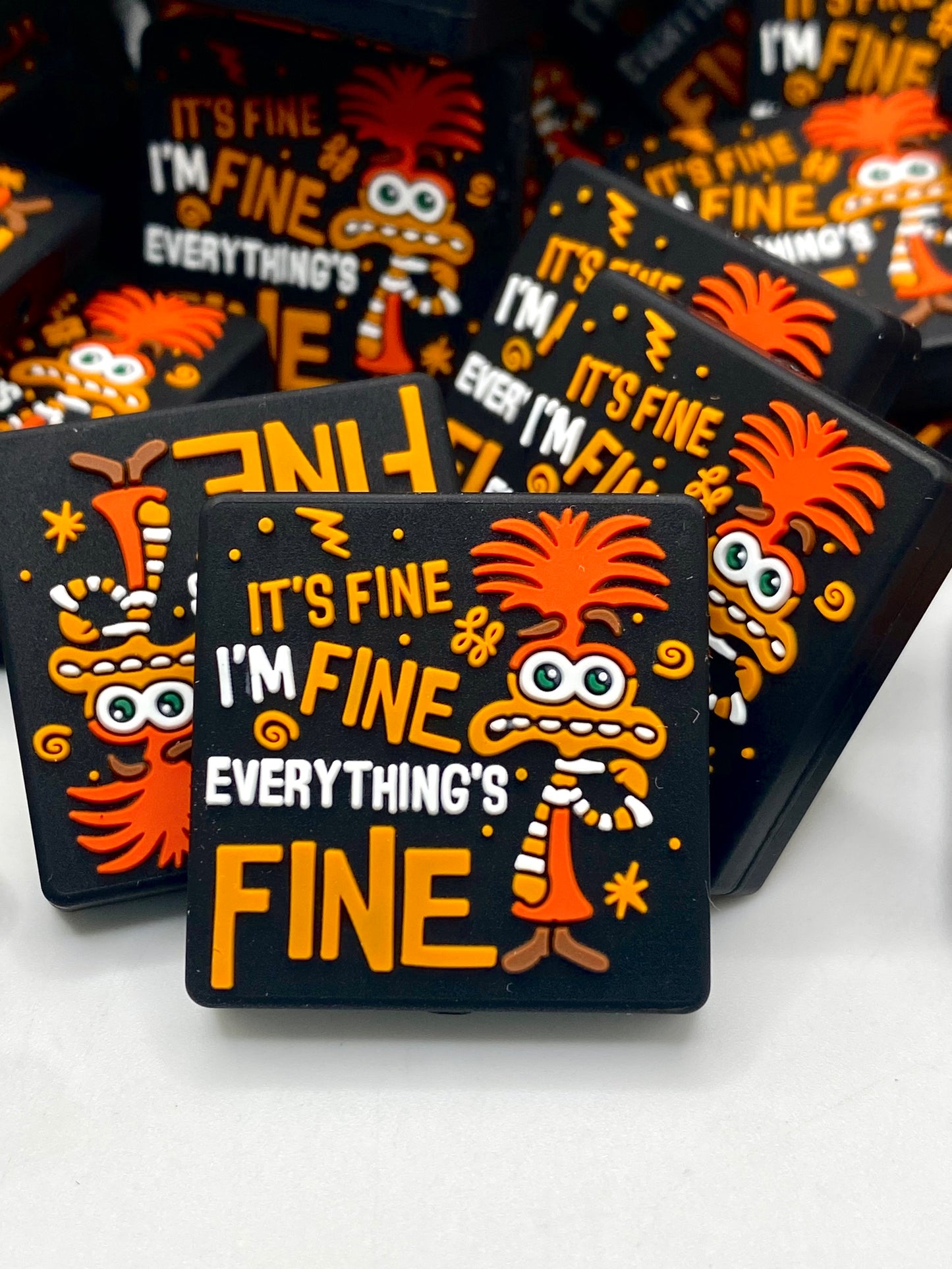 It's Fine, I'm Fine, Everything's Fine 2.0 Silicone Focal Beads