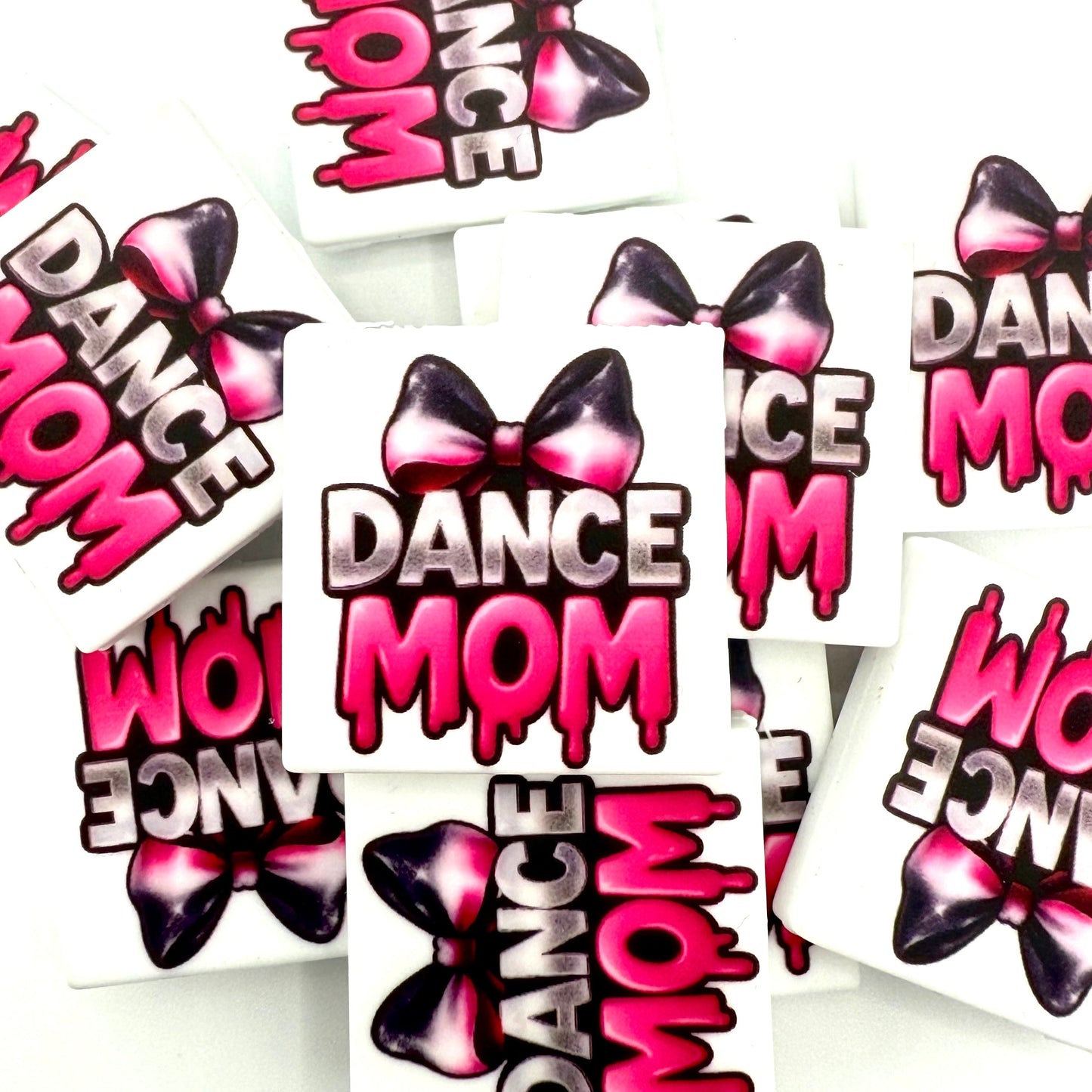 Dance Mom Printed Silicone Focal Beads - ECB Exclusive