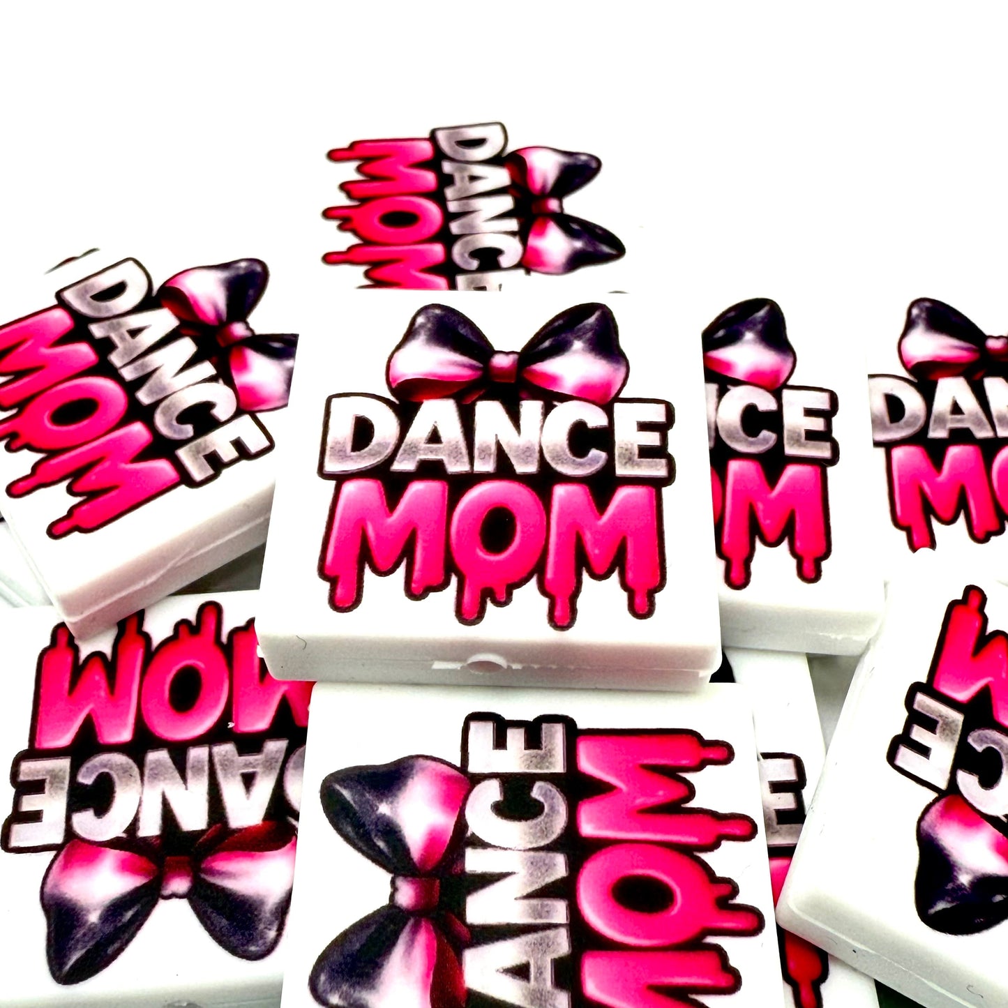Dance Mom Printed Silicone Focal Beads - ECB Exclusive