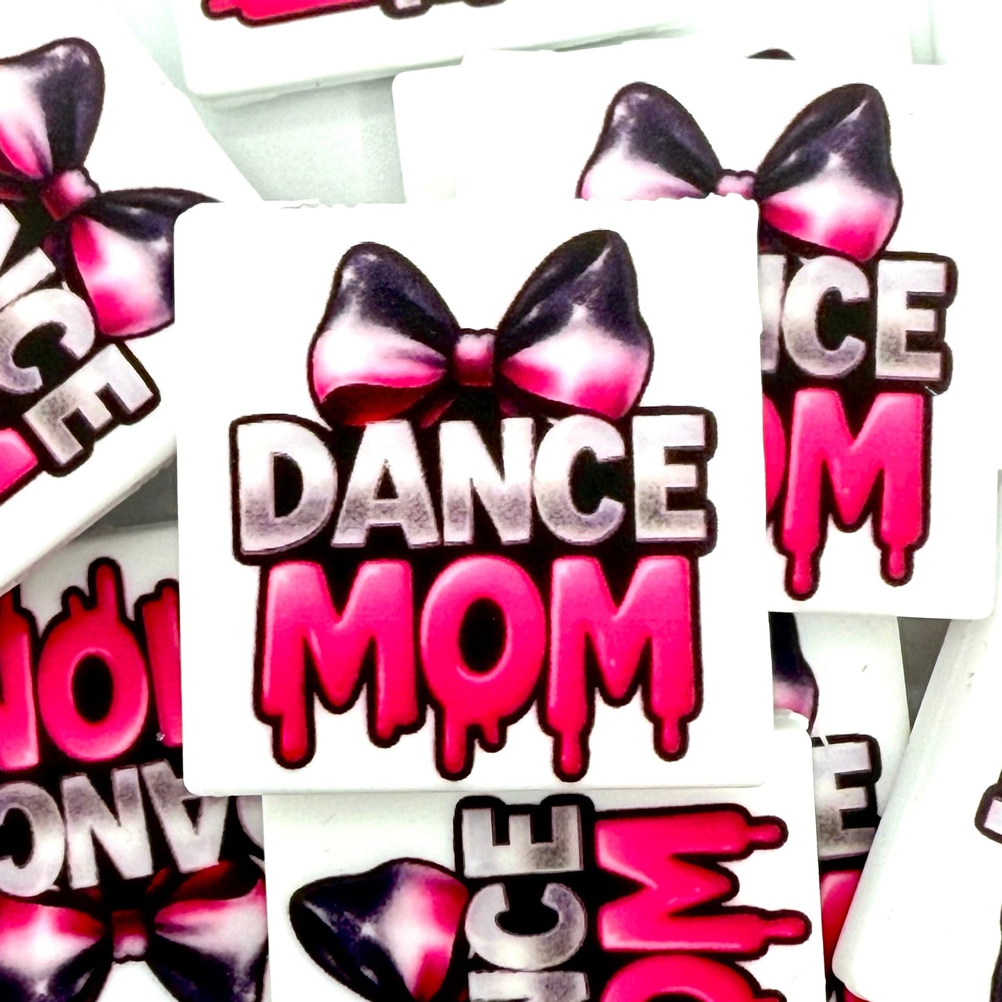 Dance Mom Printed Silicone Focal Beads - ECB Exclusive