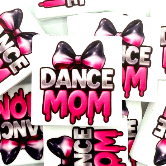 Dance Mom Printed Silicone Focal Beads - ECB Exclusive