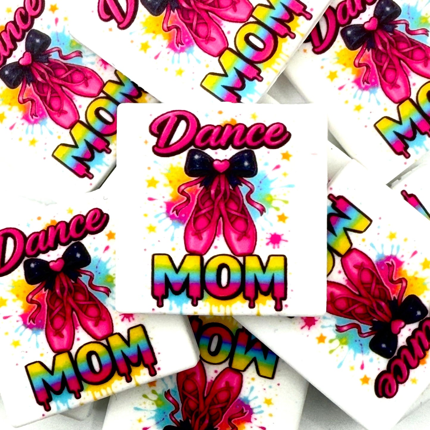 Dance Mom 2.0 Printed Silicone Focal Beads - ECB Exclusive