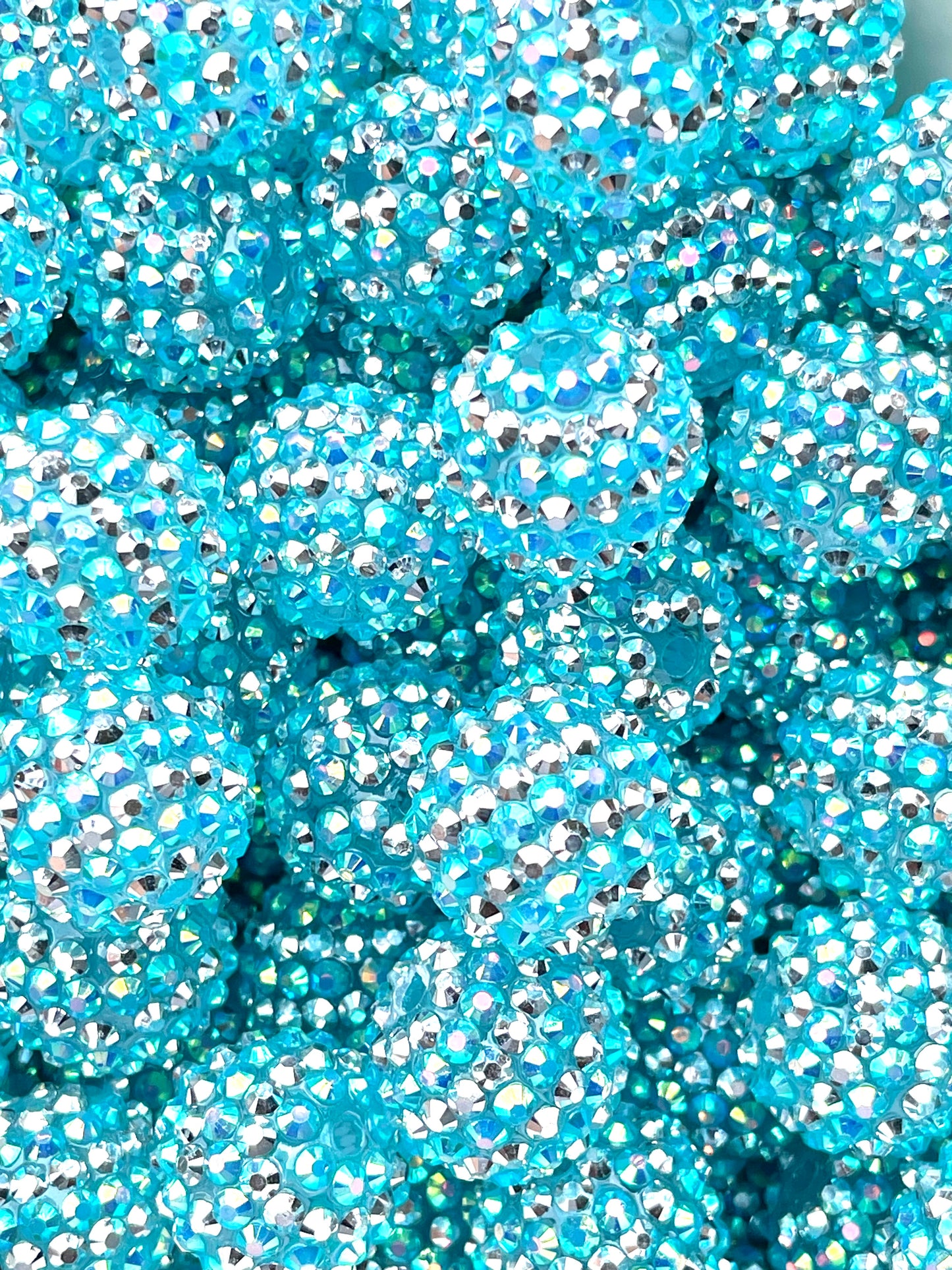 Aqua Girl Rhinestone Beads