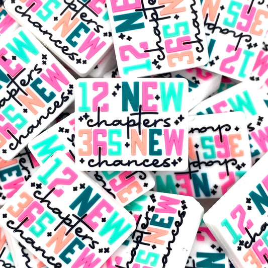 12 New Chapters 365 New Chances Silicone Focal Beads