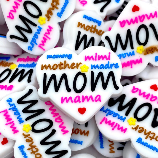 Mommy Mimi Mother Madre Mom Mama Silicone Focal Beads