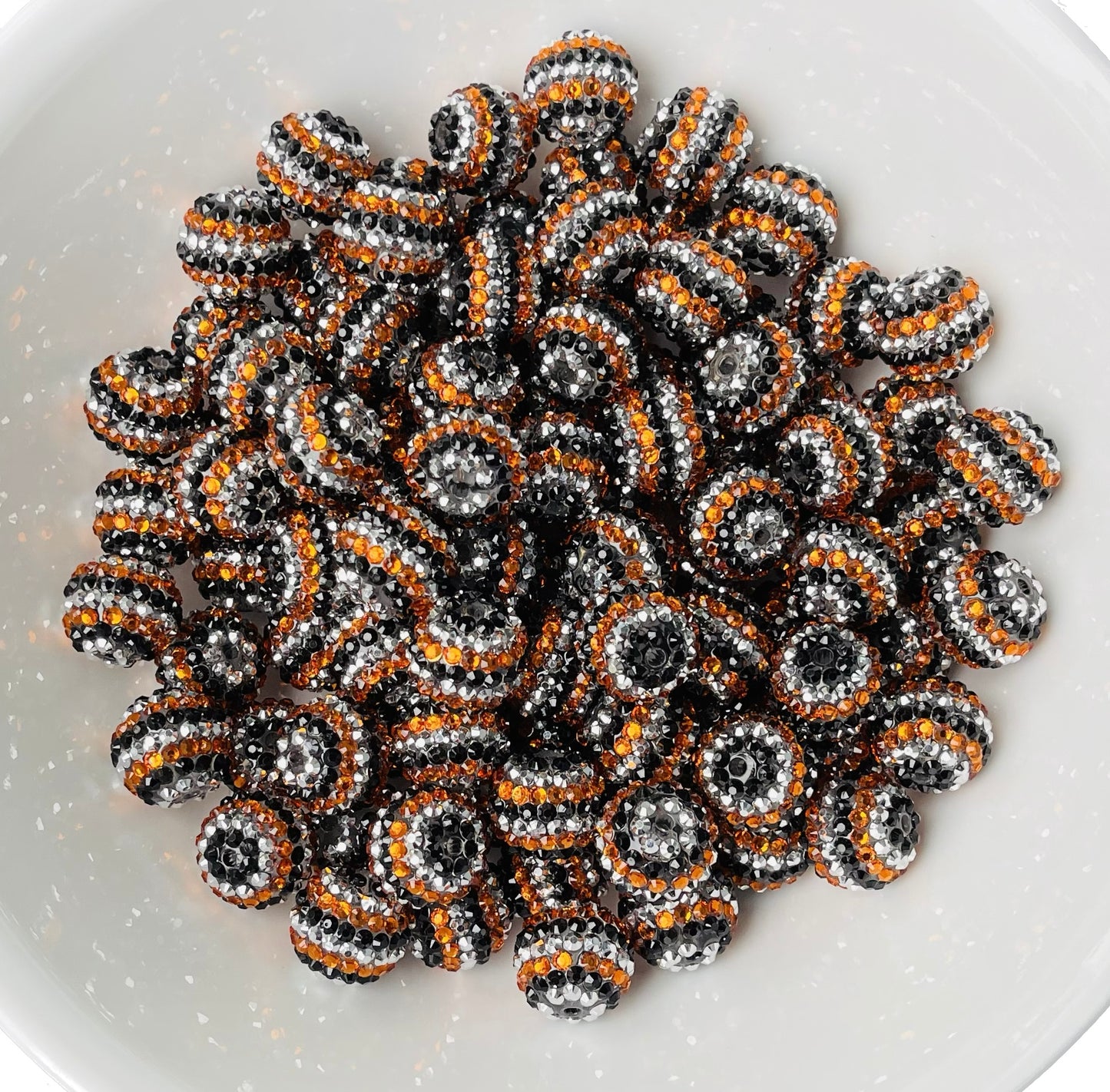 Buzzin Bee Rhinestone Beads 20mm | Bumble Bee Beads