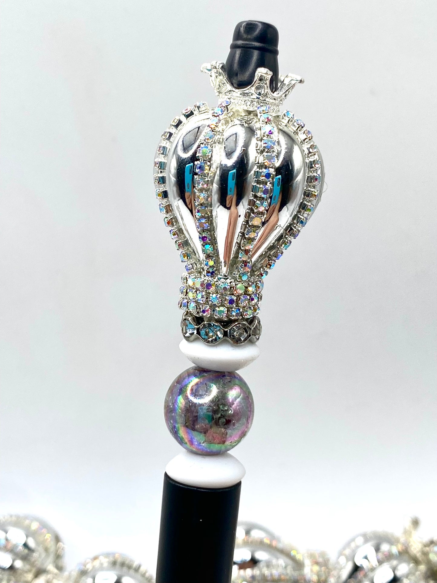 Hot Air Balloon Acrylic Rhinestone Beads