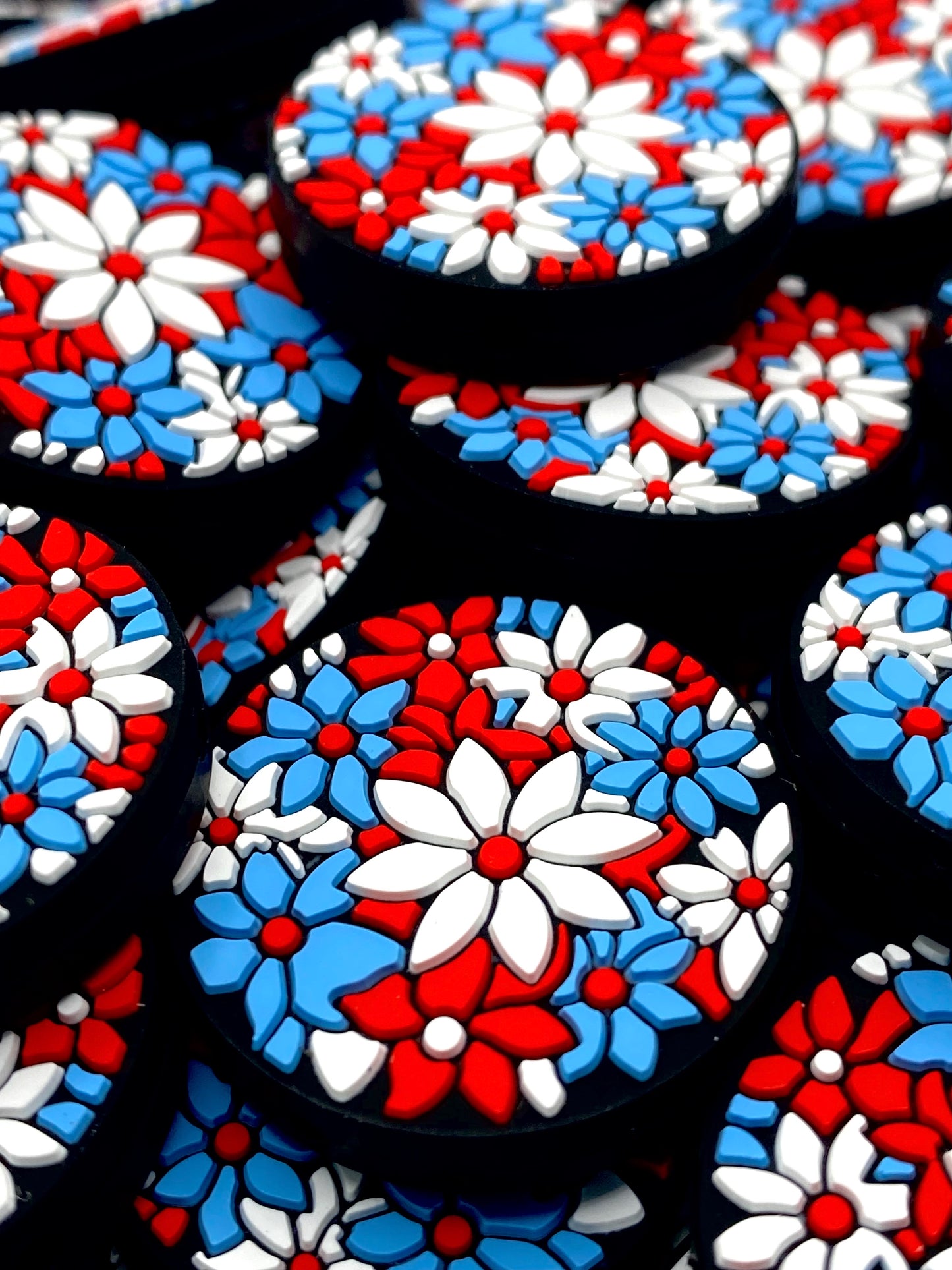 Sweet Land of Liberty Silicone Focal Beads