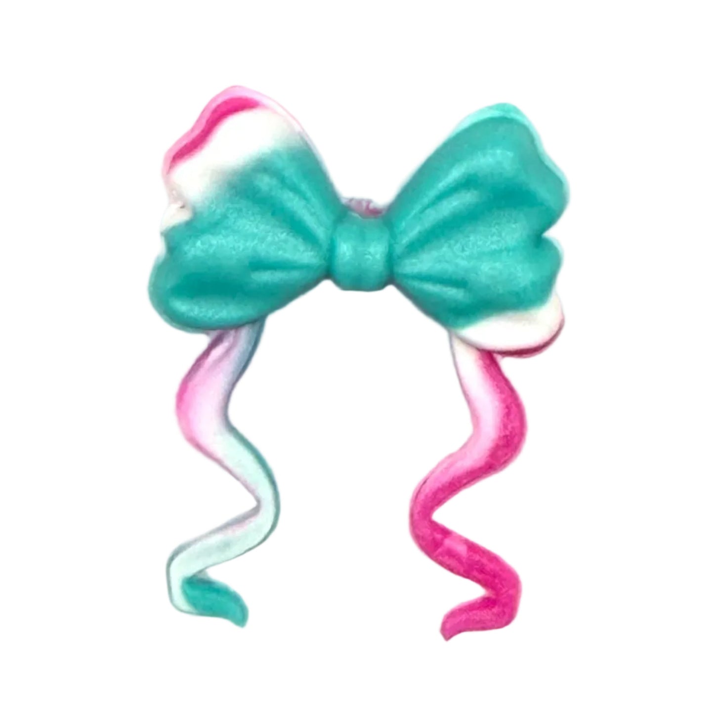 Pretty in Every Shade 3D Bow Silicone Focal Beads